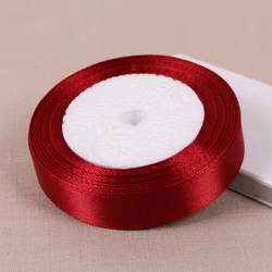 Bright Red Satin Ribbon - 25 Yards Wholesale for DIY, Gift Wrapping, and Crafting (20mm)