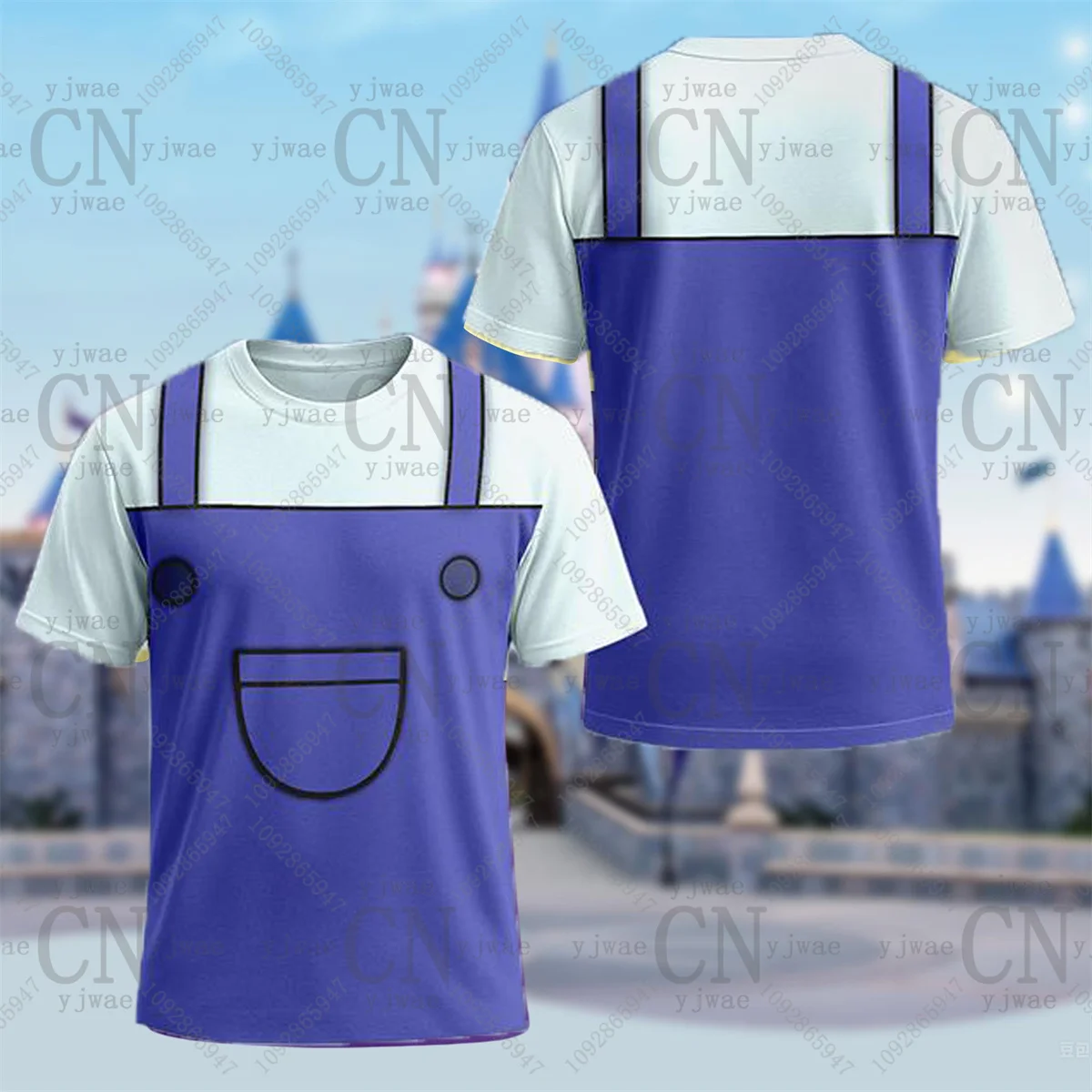 Phineas Ferb Candace Perry Kostüm-T-Shirt, Charakter-Cosplay-T-Shirt, Cartoon-2D-Grafik, bedruckt, kurzärmelig, T-Shirt für Kinder und Erwachsene – Detail 9