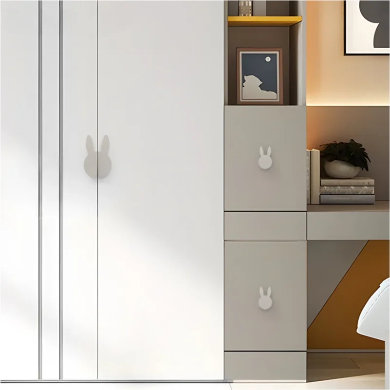Love Rabbit Cartoon Children's Room Cabinet Door Handle Kitchen Cabinet Shoe Wardrobe Door Furniture Handles