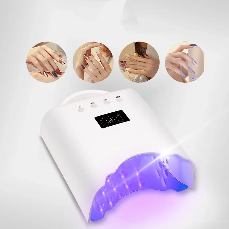 Rechargeable Nail UV Lamp 78W Wireless Gel Polish Dryer Pedicure Manicure Light Cordless LED Machine UV Light for Nails 5