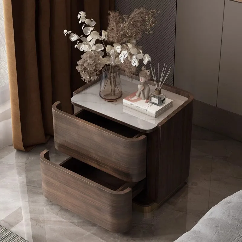 

Small Wood Bedside Table Filing Cabinets Dressers Coffee Cabinets Computer Nightstand Luxury Mesitas De Noche Outdoor Furniture