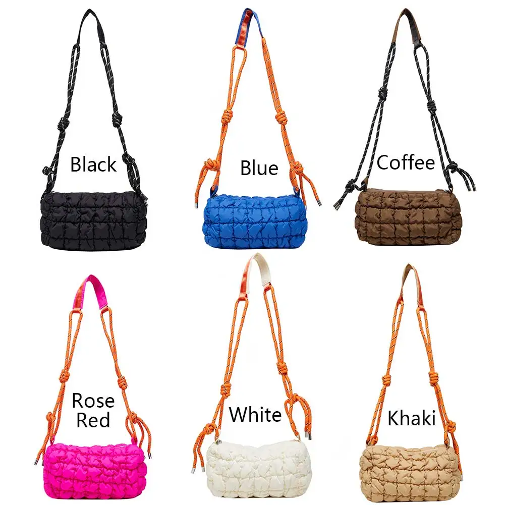 Nylon Quilted Cloud Crossbody Bag for Women