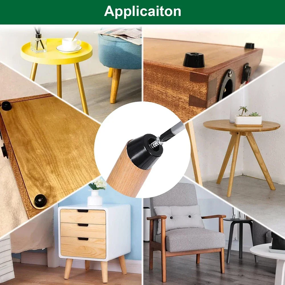 Furniture Leg Pads Rubber Pads Furniture Pads 8/40PCS Rubber Furniture Legs Pads for Tables Chairs