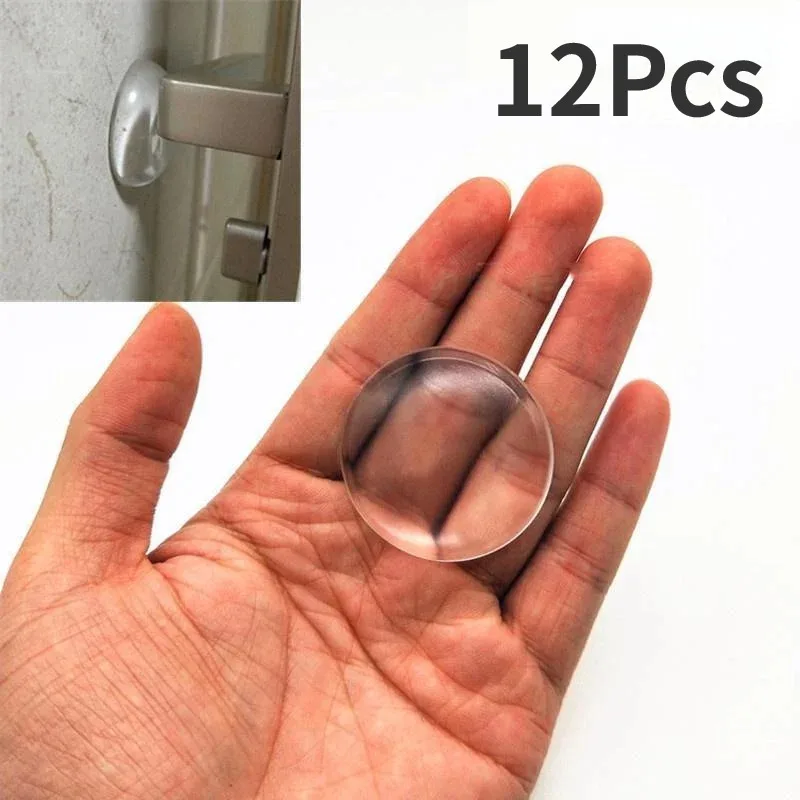 Wall Protector Door Handle Bumper Protective Plug Non-slip Stickers Self-adhesive Round Bumper Door Stop Muffler