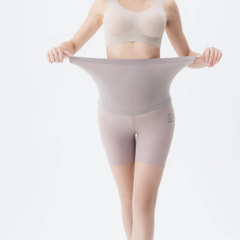 Plus Size Maternity Tights High Elasticity Underwear Clothes For Fat Pregnant Women Pregnancy Breathable Safety Shorts
