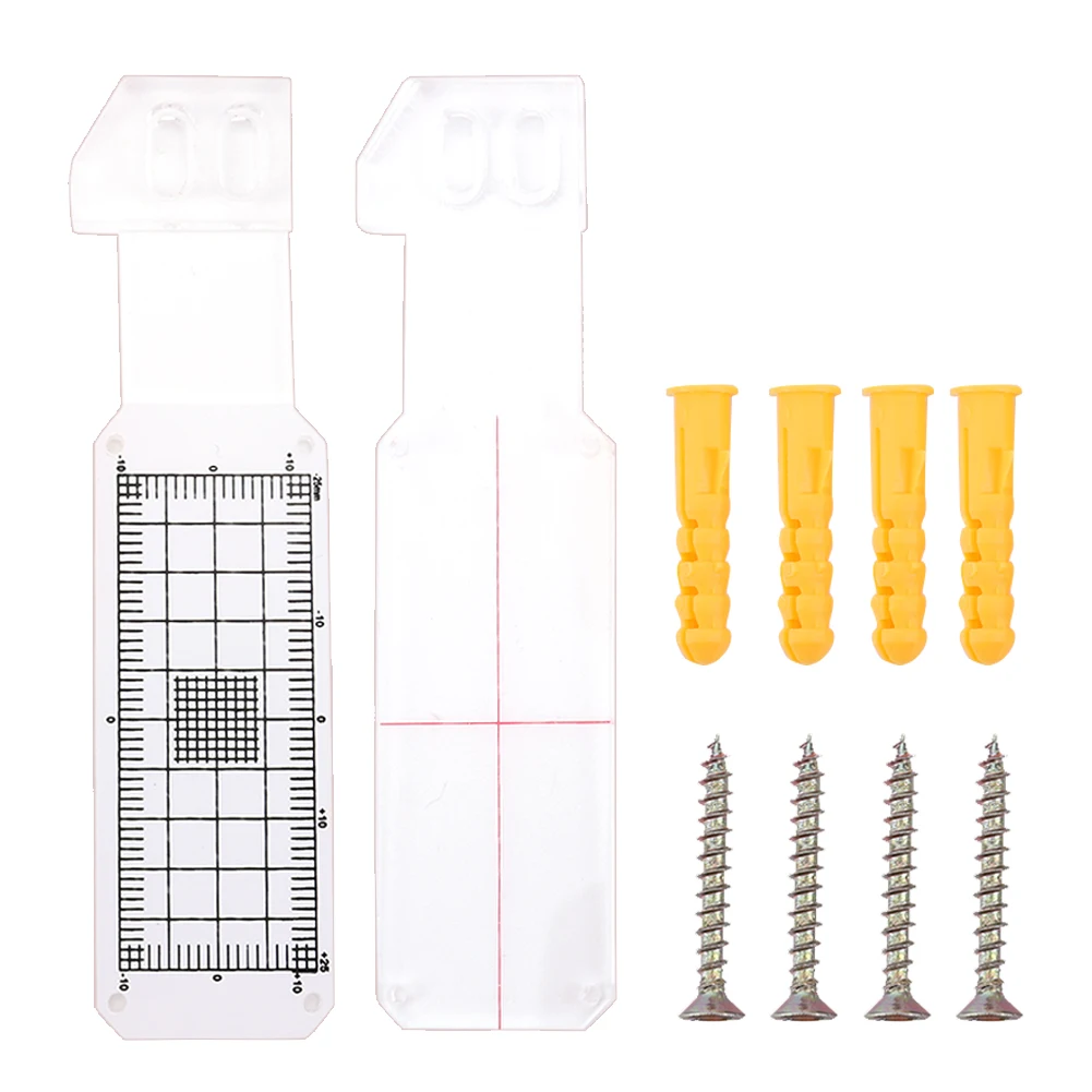 Monitoring Scale Crack Monitor Plastic Easy-to-Read Measurement Grid Convenient Crack Monitor Concrete Crack Monitoring Record