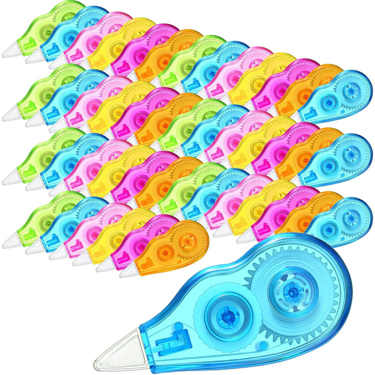 6pcs Mini Correction Tape for Instant Correction School Office Supplies (Rainbow) correction tape