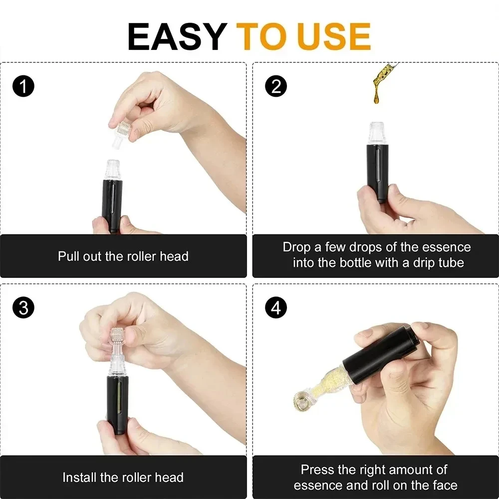 Derma Roller 105 Pin New Lip Roller Beard Growth Facial Care Beauty Tools and Serum Applicator Titanium needle