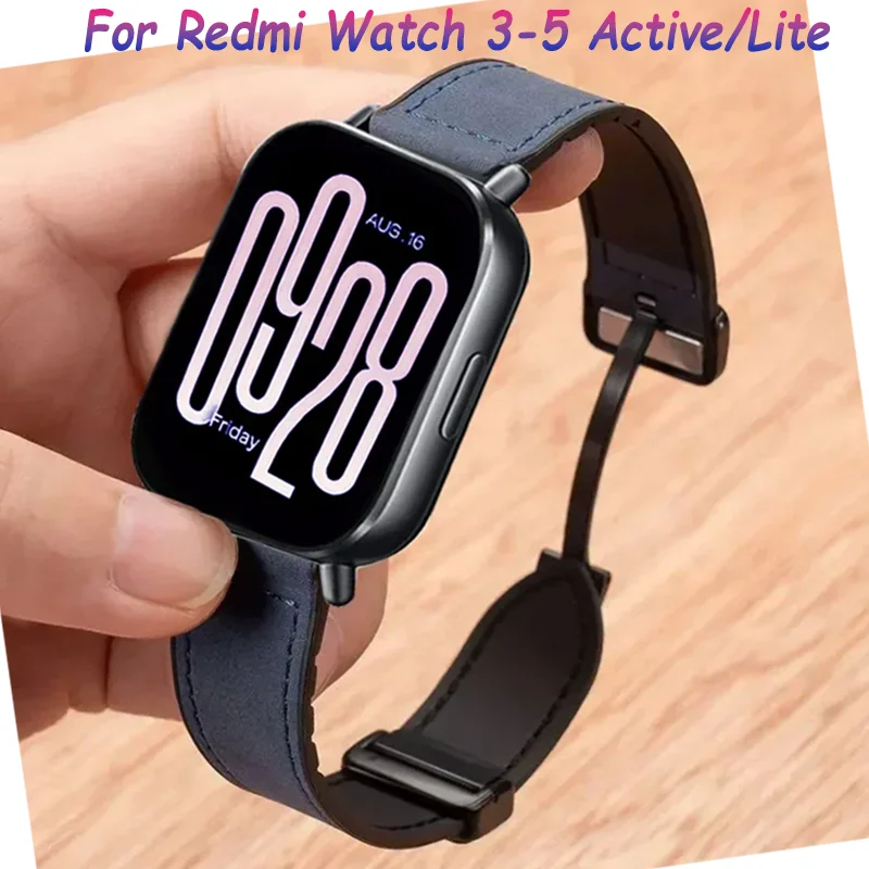 Dual-Material Breathable Sports Fashion Watch Strap, 20mm/22mm