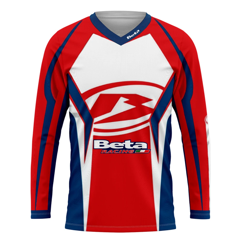 Camisetas de descenso para hombre, camisetas de ciclismo de montaña Beta Racing, camisetas de MTB, camisetas de moto DH todoterreno, ropa deportiva para motocross, camisetas de ciclismo todoterreno