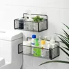 KAWAN Bathroom Grid Shelf Suspension Type Bathroom Organizer Shampoo Shower Gel Kitchen Makeup Storage Bathroom Accessories 1