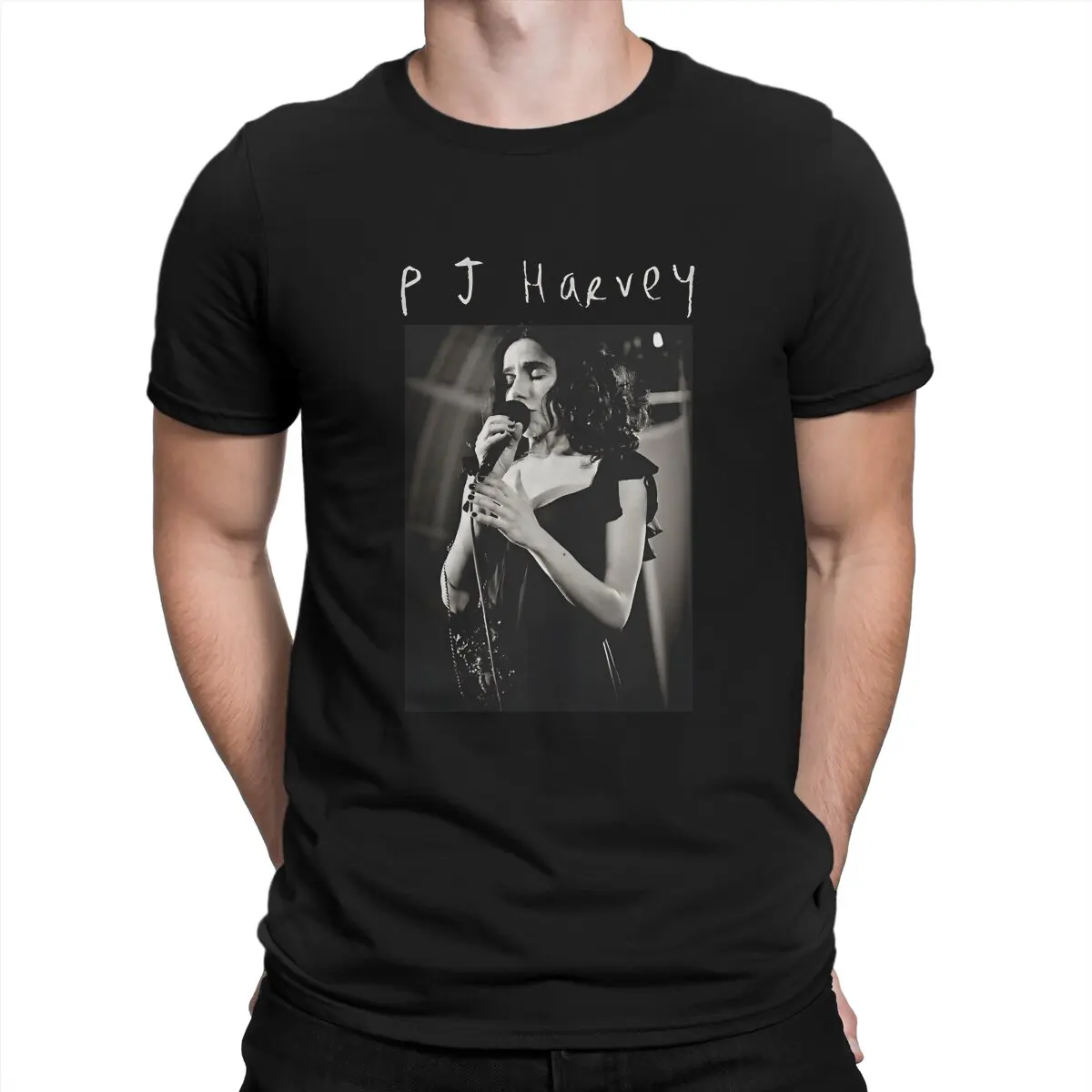 T-Shirt Da Uomo Pj Harvey Trio Grup Novità T-Shirt In Cotone Manica Corta Pj Harvey Magliette Girocollo Vestiti Unici