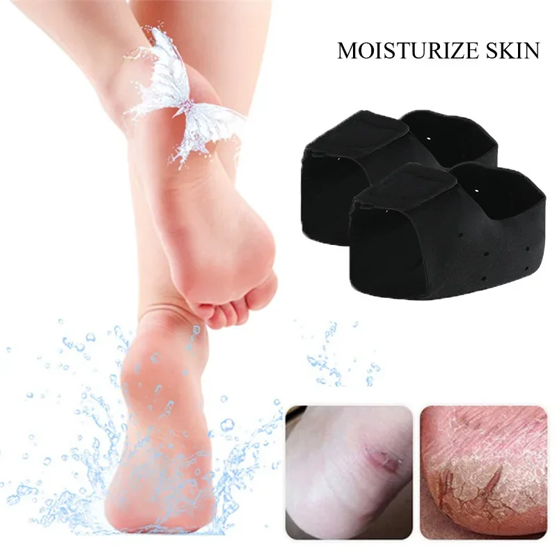 Heel Socks Compression Socks Plantar Fasciitis Heel Socks Anti-Crack Elastic Cloth For Achilles Tendonitis Calluses Spurs Cracked Feet Pain Relief Heel Pads