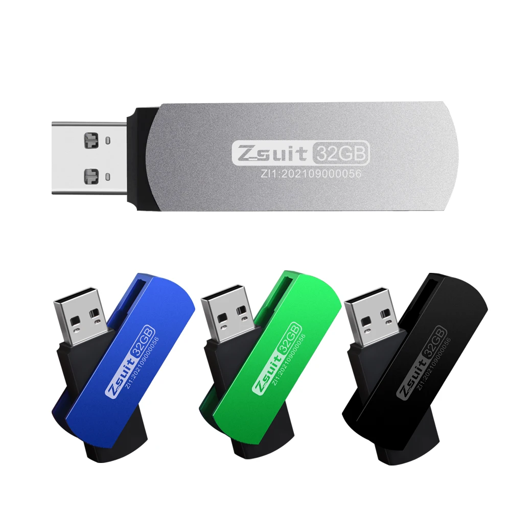 Z-suite 10PCS USB 2.0 High Speed Pen Drives 128GB Flash Memory Stick for Computer USB Metal Mini PenDrive 32GB Free Logo U Disk