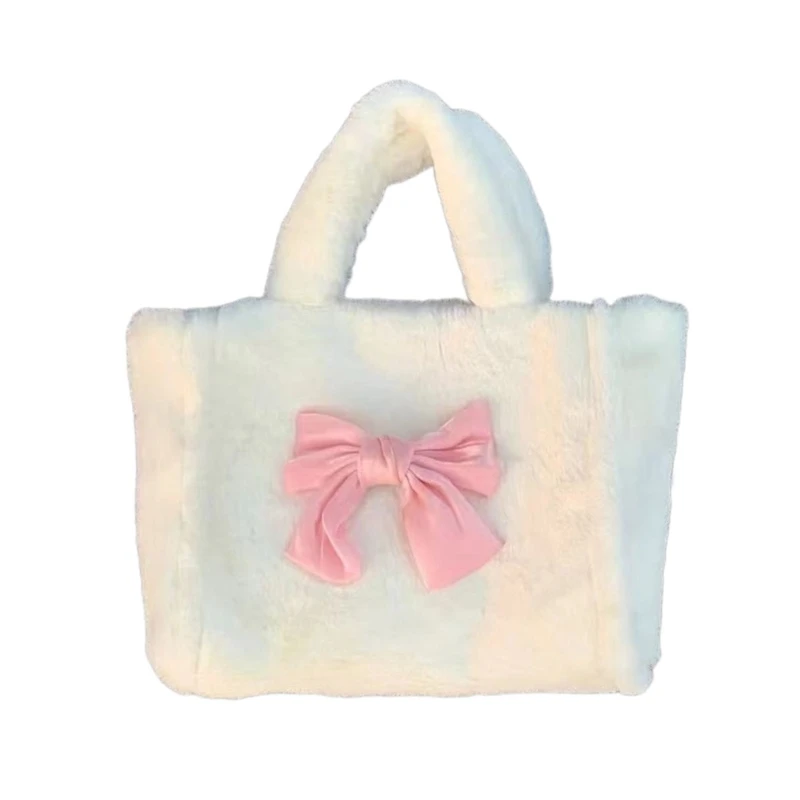 

Fashionable Women's Plush Bag Large Tote Handbag for Outdoor Activities