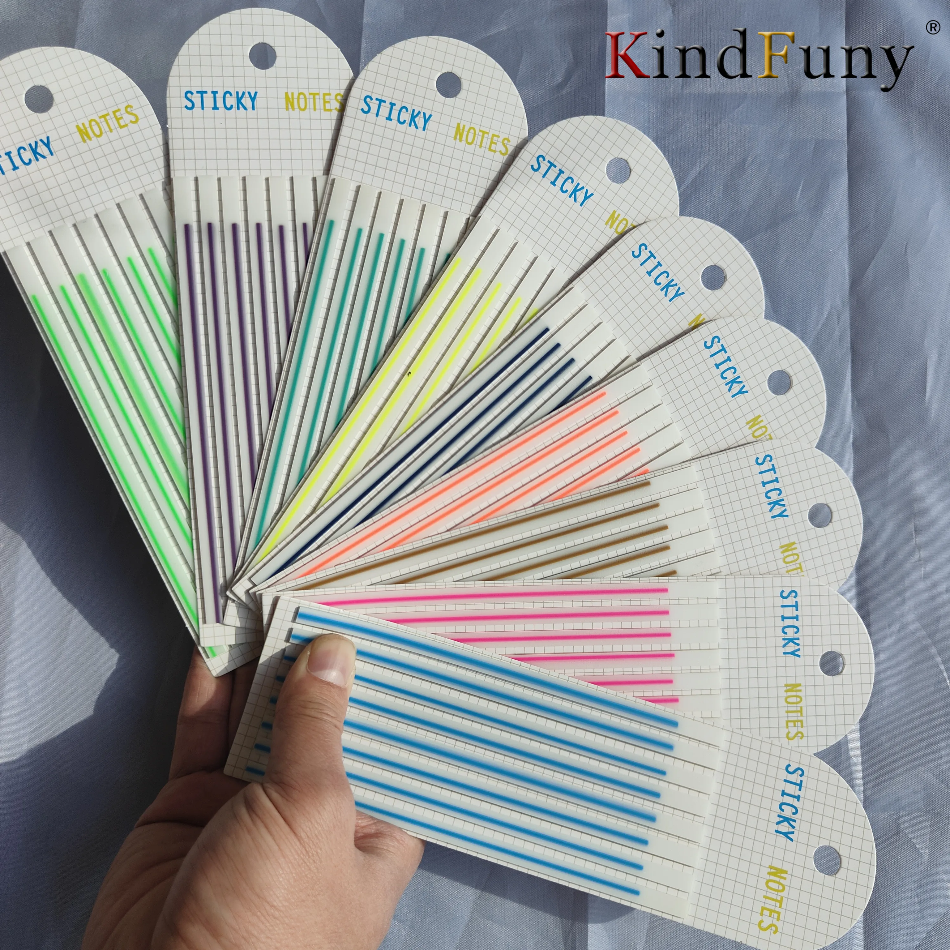 

9 Packs Transparent Sticky Notes Self-Adhesive Reading Book Annotation Notepad Bookmarks Memo Pad Index Tabs Cute