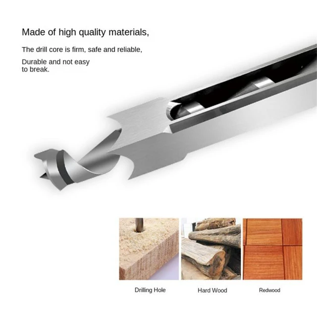 Broca helicoidal de aleación de acero, 6mm, 8mm, 9,5mm, 10mm, 12mm, 12,5mm,  14mm, 16mm, 18mm, 20mm, sierra de agujero redonda cuadrada, cincel de  mortaja para madera - AliExpress