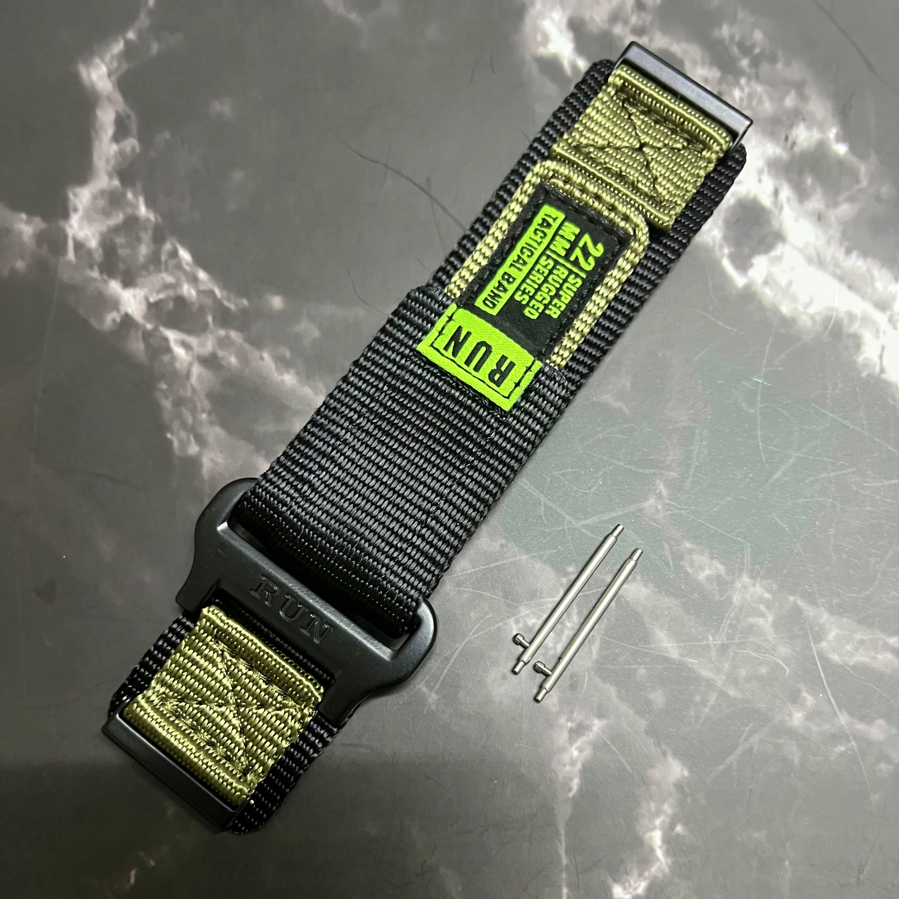 Premium 24mm Nylon Loop Strap Bracelet | Easy Fit & Replaceable Wristband Belt