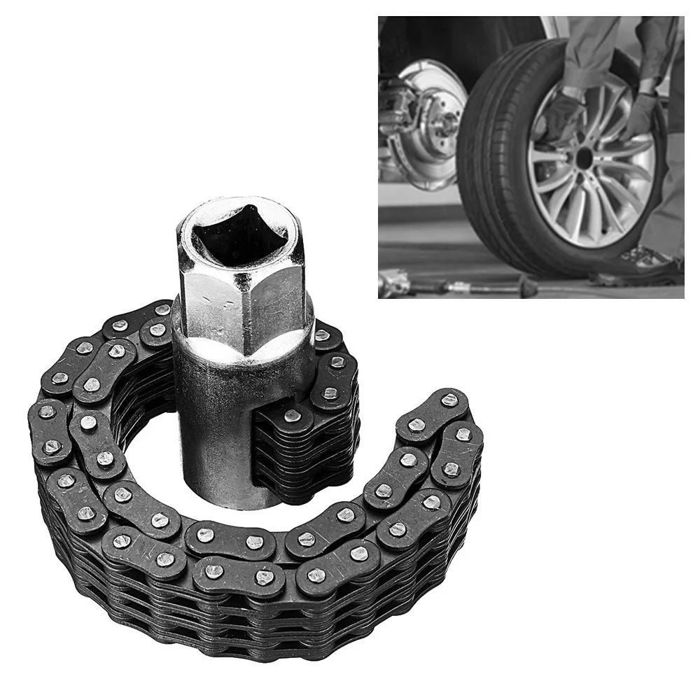 

Oil Filter Chain Wrench Spanner Remover Adjustable Auto Repair Tool (52 sections)
