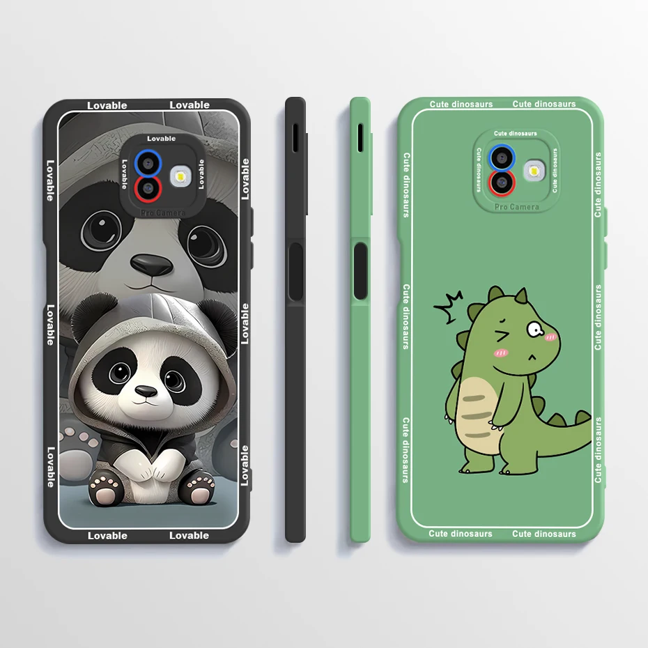 Custodia Per Samsung Galaxy J6 Plus 2018 Custodia In Silicone Liquido Panda Per Samsung J6 Plus 2018 J6 + J 6 Plus Sm-J610F Cover Fundas
