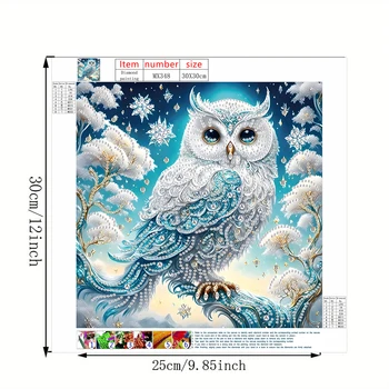 Charming DIY 5D Owl Diamond Painting Set 4