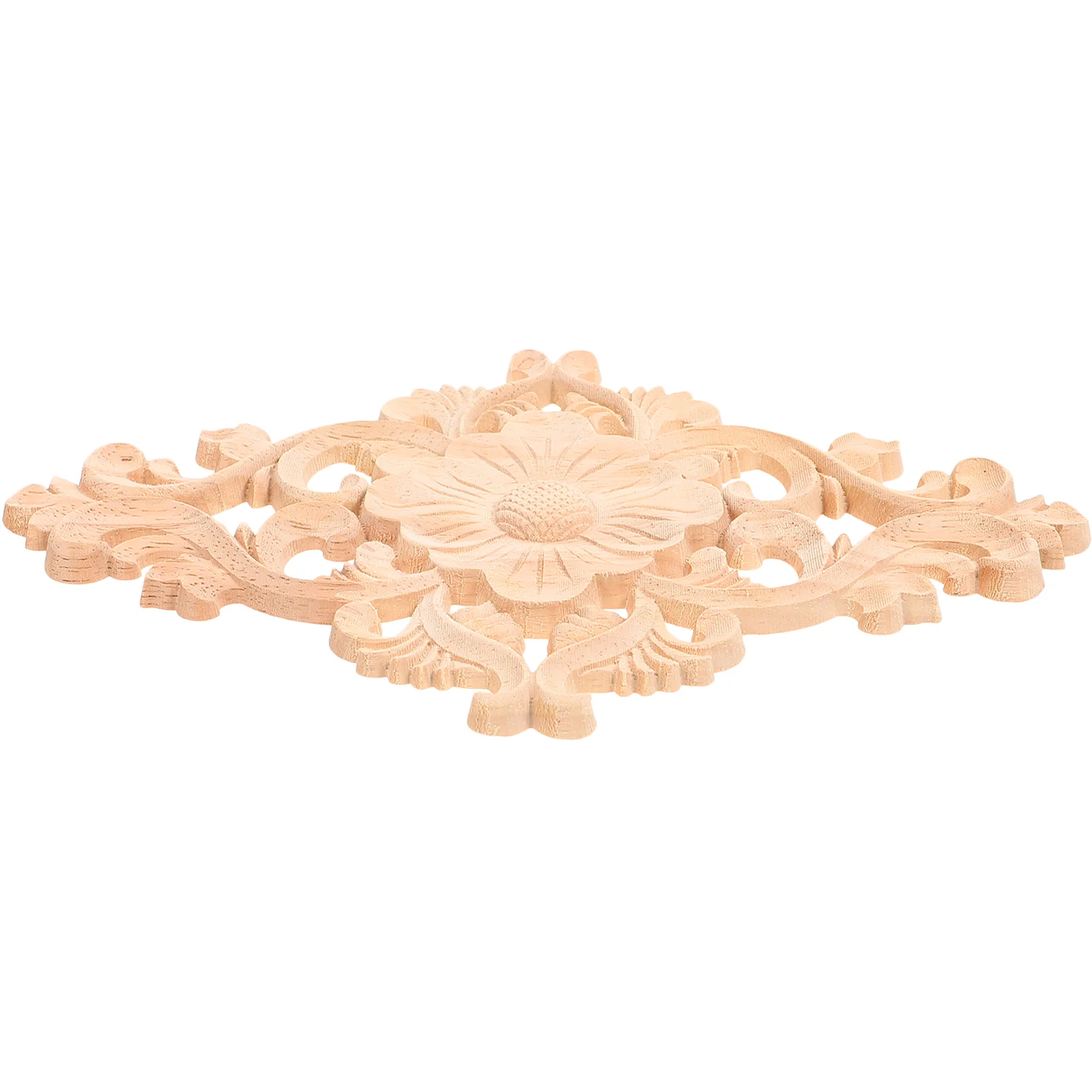 

Carved Wood Appliques Decorative Onlays Applique Unpainted Wood Onlay Door Wood Carving Decals Wall Appliques Onlays