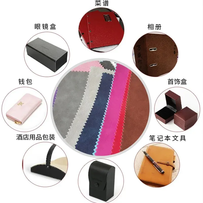 Waterproof Faux Suede Sheepskin PU Leather Fabric for DIY Crafts and Handmade Projects