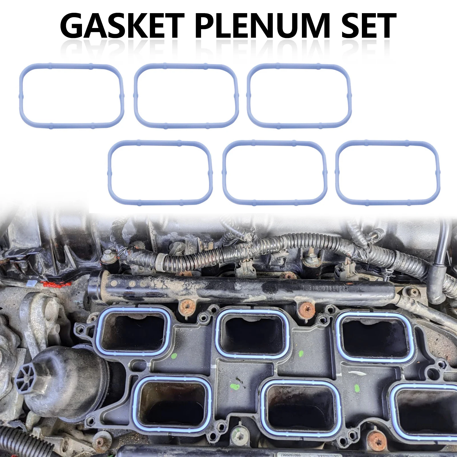 Intake Manifold Upper & Lower Gasket Set Fits Chrysler Dodge Jeep Ram 3.6L 2011-5184331AC 5184562AC