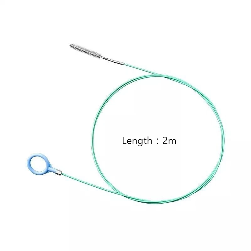 2-Meter Car Drain Cleaner Tool - Long Flexible Hose with Brush for Sunroof & Pipe Unclogging, Auto Sewer Cleaning Accessories