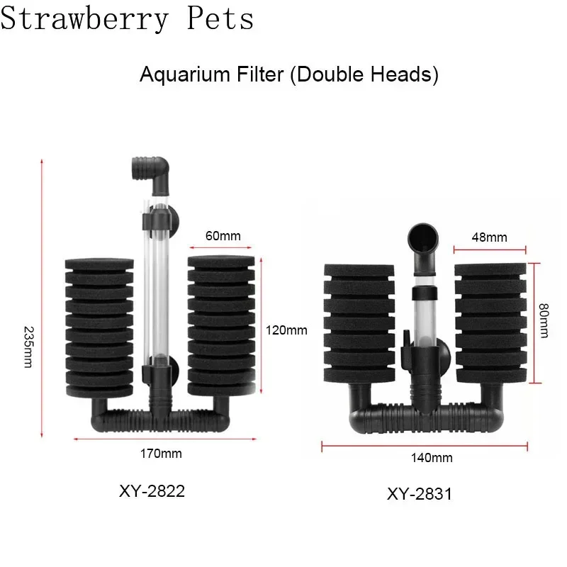 Aquarium Filter Aquarium Filter for Aquarium Fish Tank Air Pump Skimmer Biochemical Sponge Filter Bio Filtro Aquario Practical