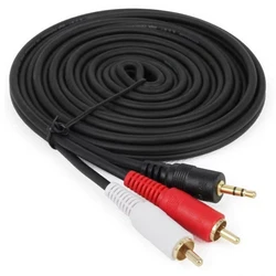 Premium 3.5mm to 2 RCA Audio Video Y Splitter Cable for Enhanced Sound Experience (3.5mm to 2RCA)