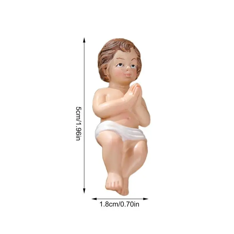 Baby Jesus Figurine Nativity Doll Christmas Holiday Gifts Resin