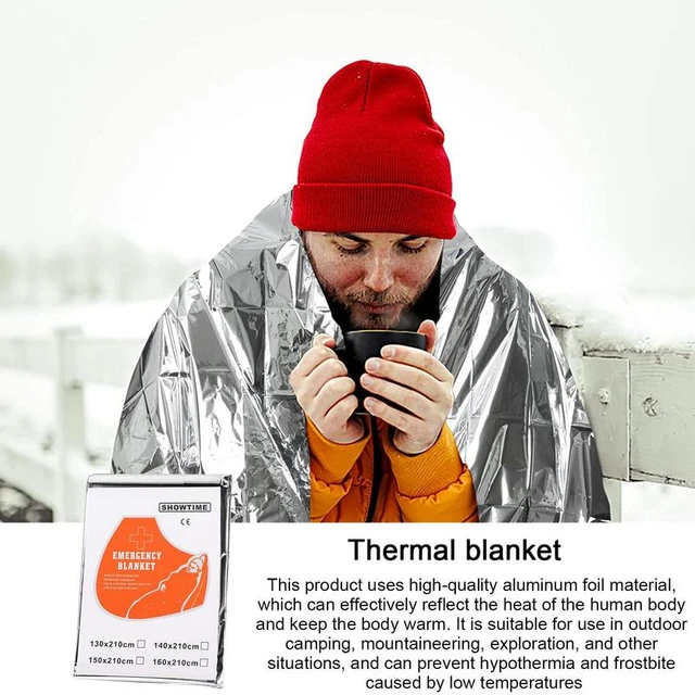 Emergency Blanket Outdoor Survival First Aid Kit Military Rescue Blanket  Windproof Insulation Survival Foil Thermal Blanket - AliExpress