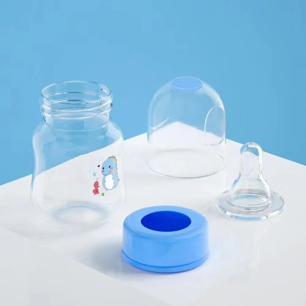 0-6 Months Newborn Bottle Baby Standard Mouth PP Bottle 60ML Anti-flatulence Standard with Breastmilk Nipple 1pc