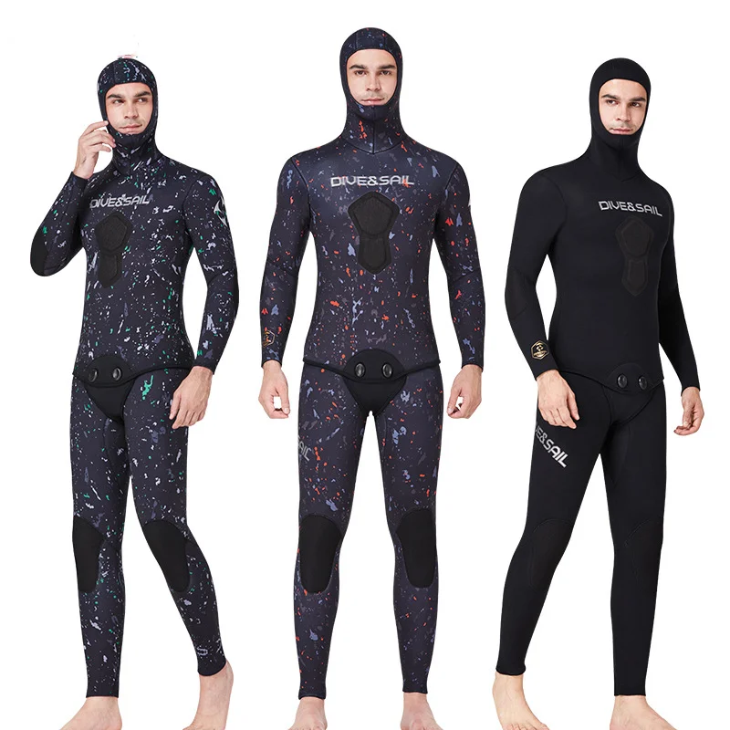 New 5MM chloroprene rubber integrated hood wet diving suit with puncture proof professional diving suit for fish hunting south korea selling factory grade sterile use of disposable needles painless puncture tattoo with tools tattoo 10 sticks bags