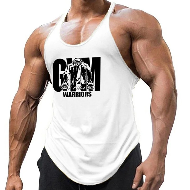 Gym Fitness Simple Solid Men Tank Top Soft Breathable Loose Round Neck Sleeveless Top Summer Daily Casual Cool Fashion Vest 5