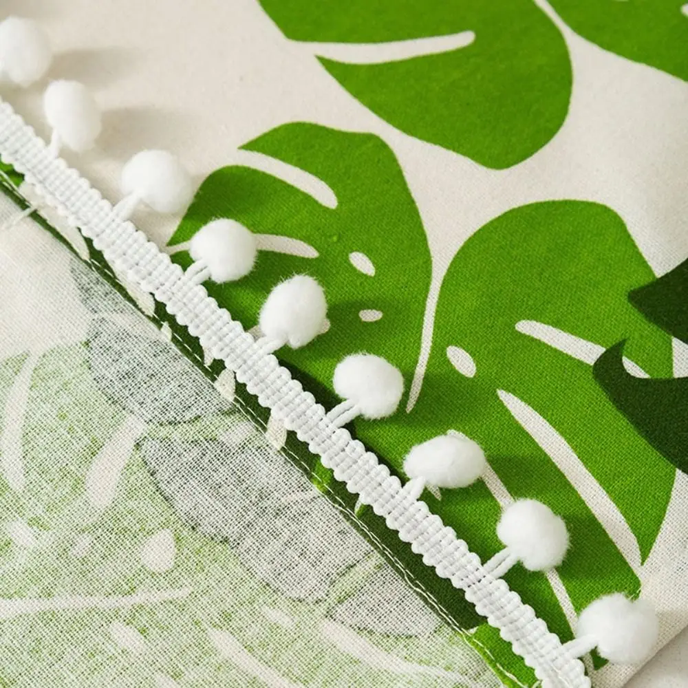 Nordic Microwave Dust Cover Green Leaf Tropical Plant Floral Oven Dust Cover Multi-functional Dustproof