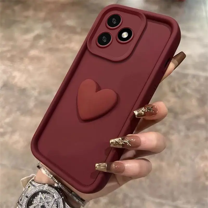 3D Love Heart Shockproof Phone Case - Stylish and Durable Protection