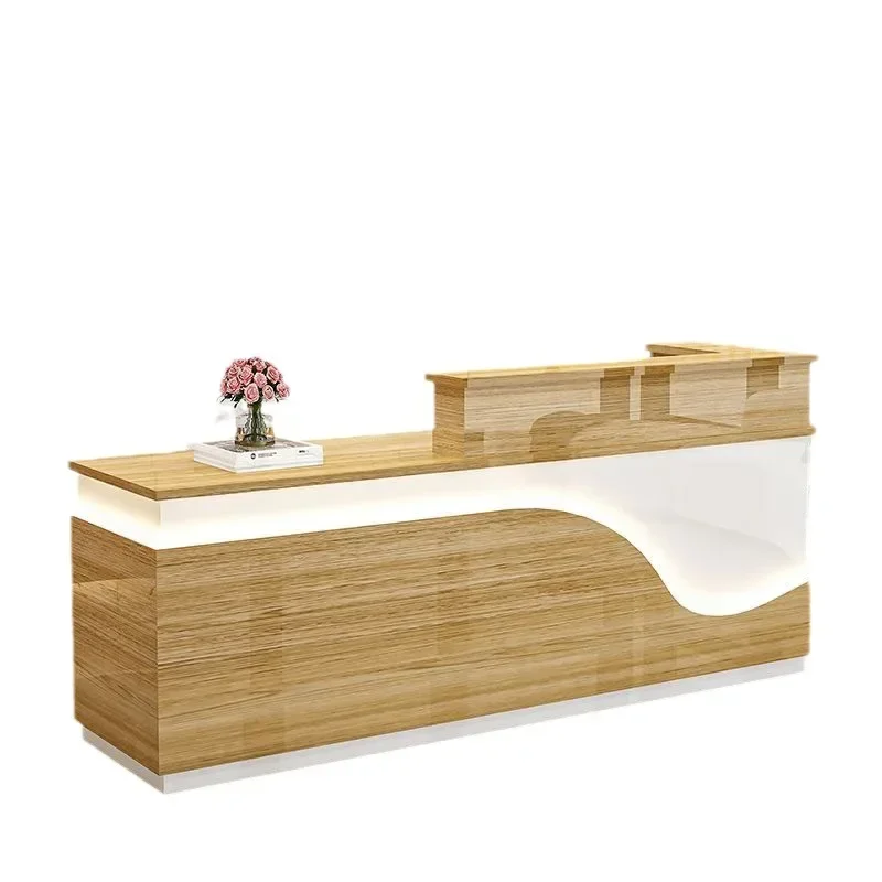 Eption Desk Office Nail Checkout Advisory Commercial Modern Mobile Bar Counter RecReception Desk Beauty Bureau Furniture New