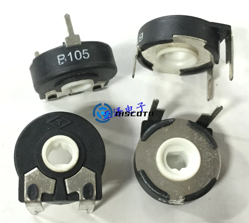 

5 pcs suitable for potentiometer PT15-B1M adjustable horizontal oval hole rotary adjustable resistor B105