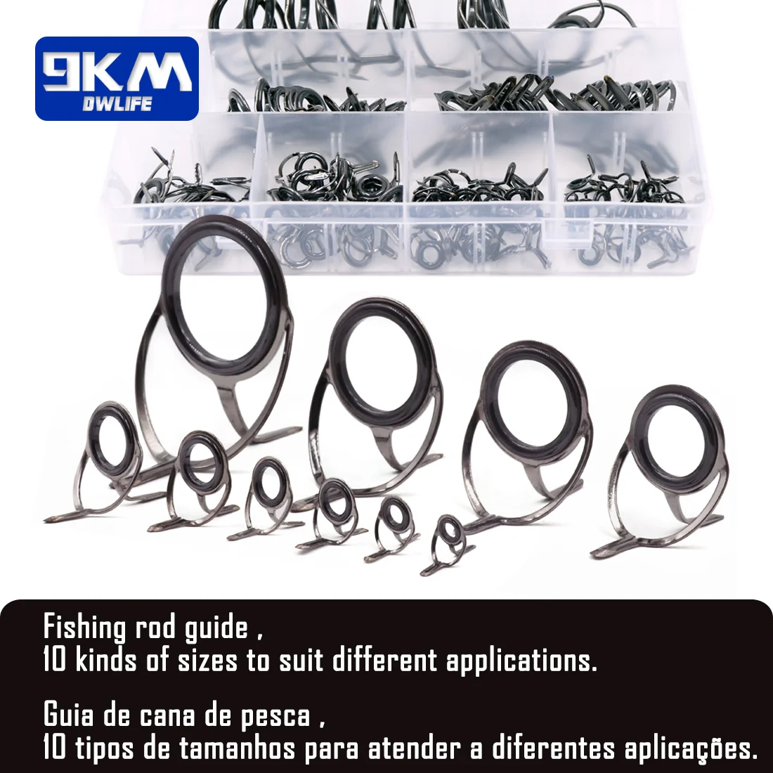 Fishing rod tip repair kit Ceramics rings Fishing rod guides