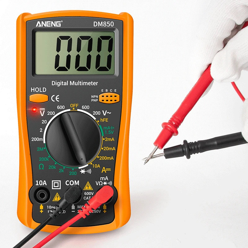 Digitales Multimeter Gratis Geschenk Batterietester-Set ANENG 1999 Zählungen Auto AC/DC Spannungsprüfer Ohm Strom Amperemeter Detektor Werkzeuge – Detail 1