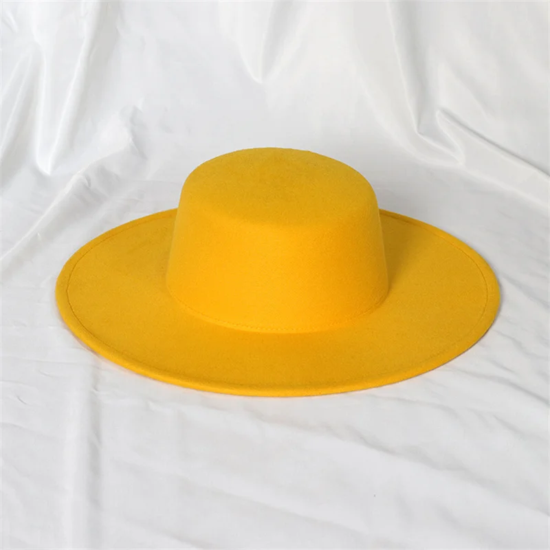 Women Hat GIRL HAT Bowler Hat Fedora Hat For Women White Flat Belt Luxury Ladies Wedding Cap Panama Autumn Winter Fedora Hats шапка