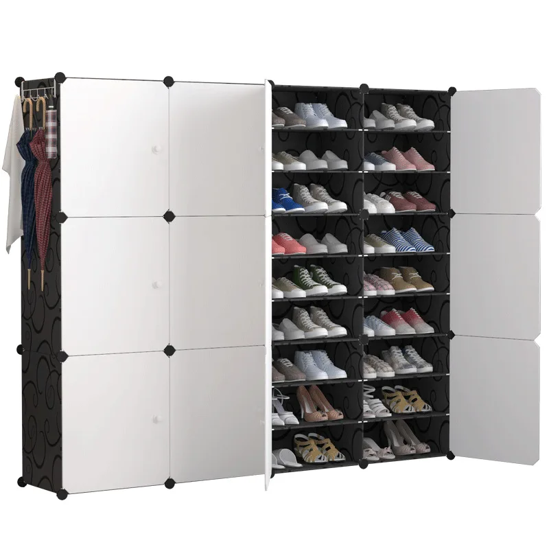 Organize It All 4-Tier 16 Pair Shoe Rack Stackable with Chrome Wire Shelves  Closet Entryway - AliExpress