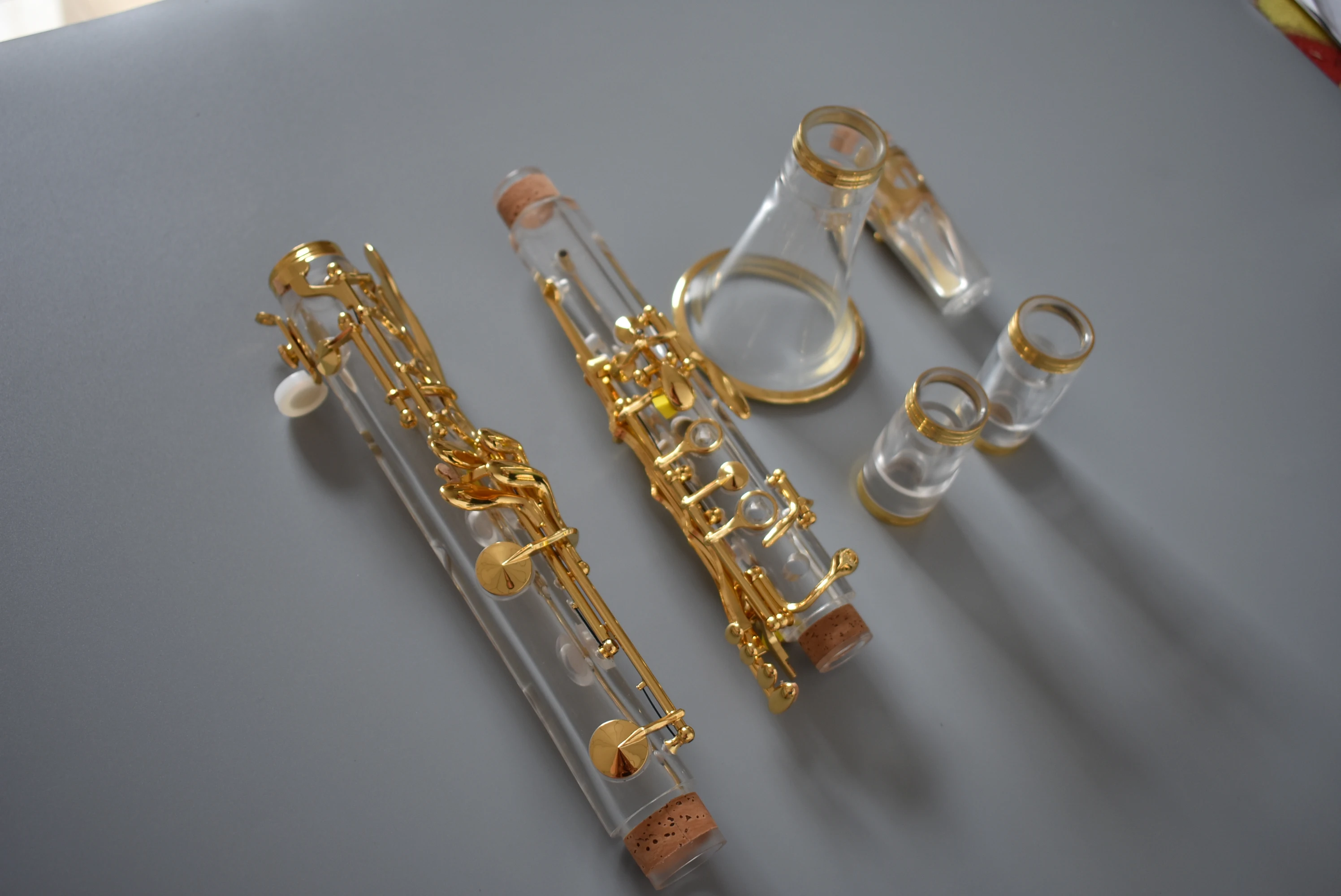 B-Flat Gold Plated Clarinet Keys with 1 Crystal-Exquisite Workmanship for Outstanding Tone