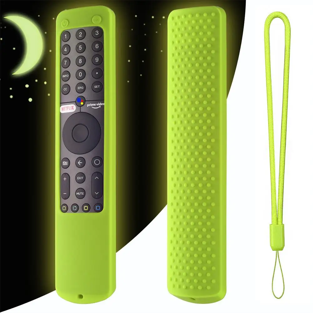 Silicone Remote Control Case Soft Shock-proof Scratch-proof Protective Cover Xiaomi TV XMPM-19 P1/P1E/Q1/Max 86/A2 silicone remote case