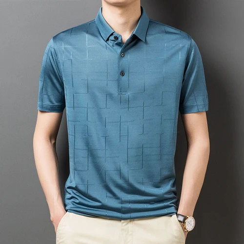 Summer New 100 Silk s 2023 Fashion Short Sleeve Business Casual T