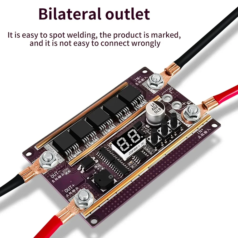 99 Gears Power Spots Welding Machine Control Board Adjustable Mini Welding Cylindrical Lithium Battery 0.1-0.3mm Nickel Sheet 5