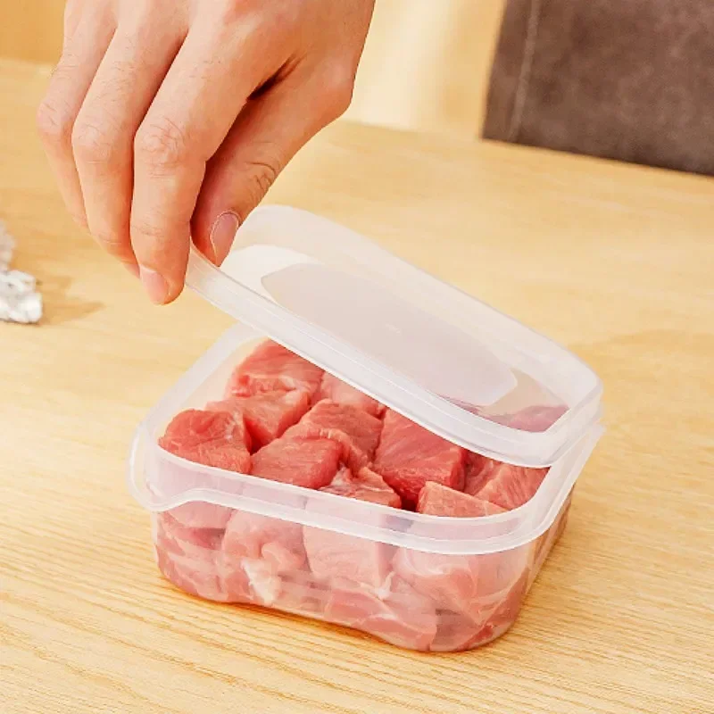 Stackable Refrigerator Food Storage Containers with Lids Leak-Proof Freshness Organizer for Frozen Meat