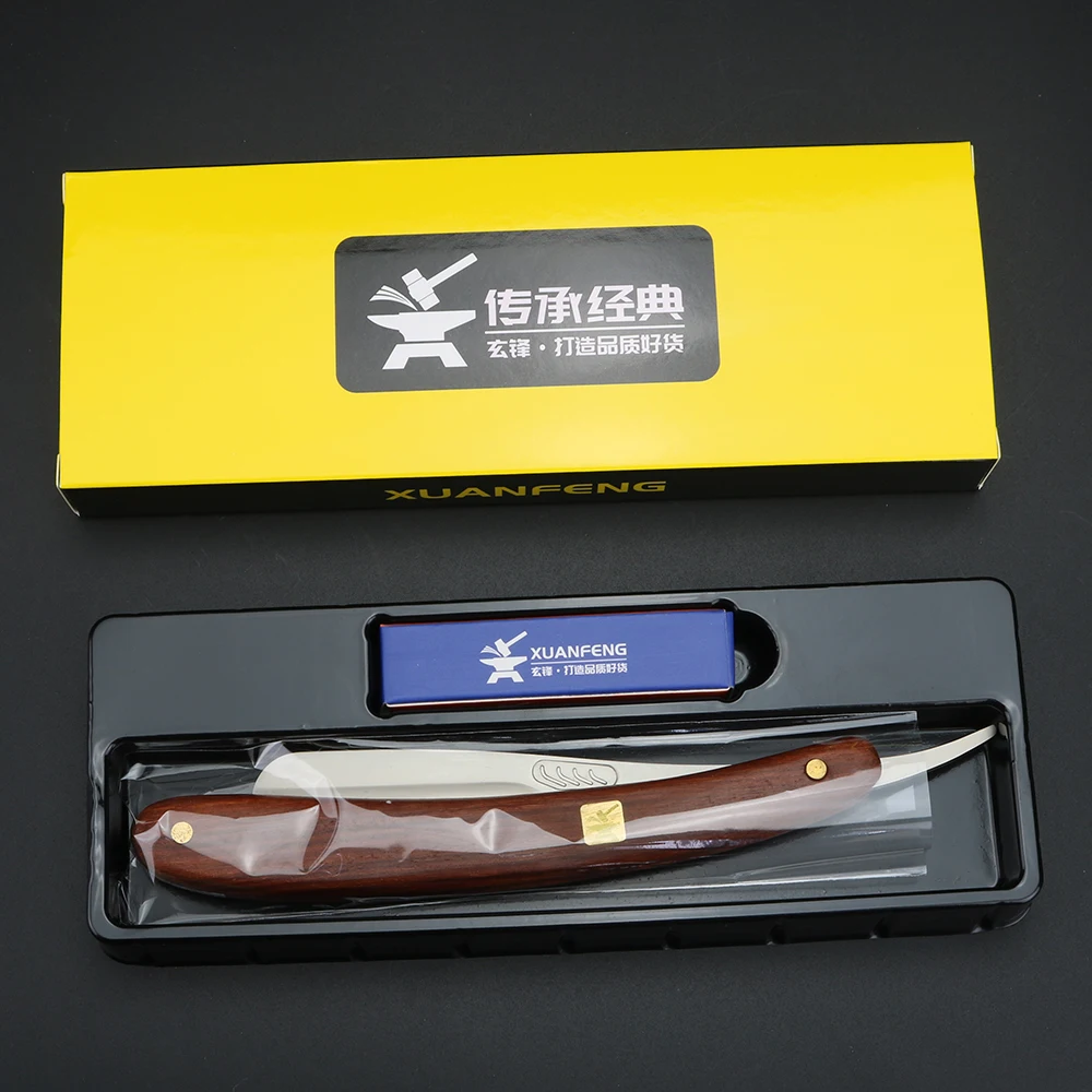 Traditional manual razor shaving safety blade shaving, eyebrow trimming and hair shaving knife holder 4